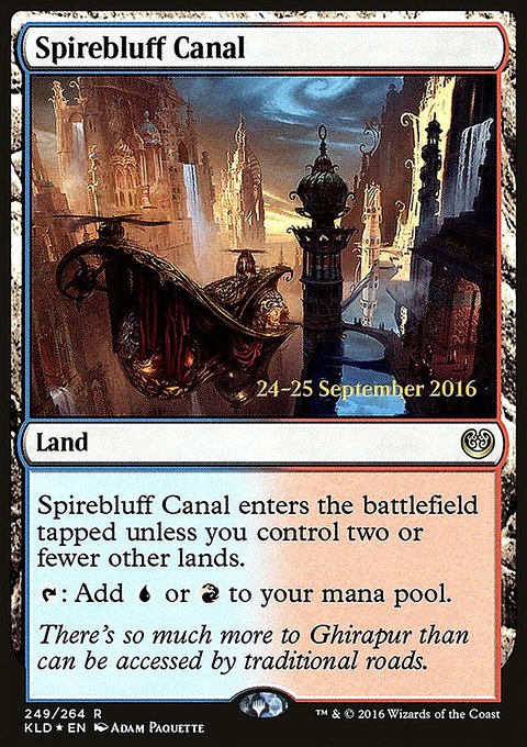 Spirebluff Canal, Kaladesh Promos #249s, Magic: The Gathering card