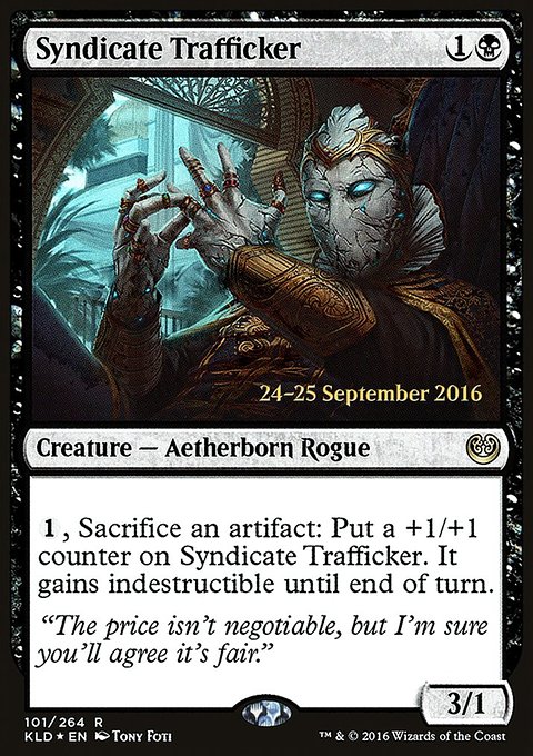 Syndicate Trafficker, Kaladesh Promos #101s, Magic: The Gathering card