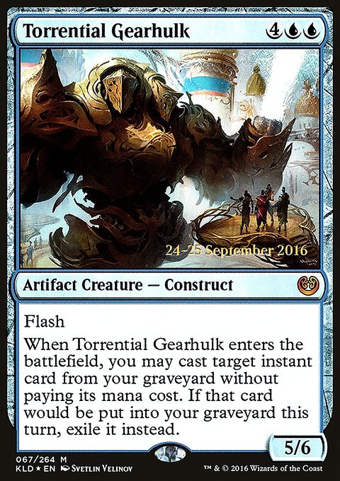 Torrential Gearhulk, Kaladesh Promos #67s, Magic: The Gathering card