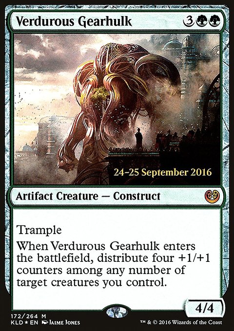 Verdurous Gearhulk, Kaladesh Promos #172s, Magic: The Gathering card