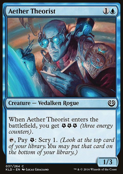 Aether Theorist, Kaladesh #37, Magic: The Gathering card