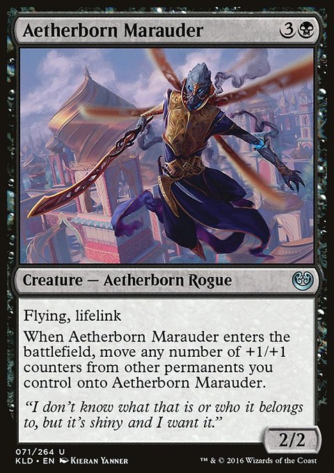 Aetherborn Marauder, Kaladesh #71, Magic: The Gathering card