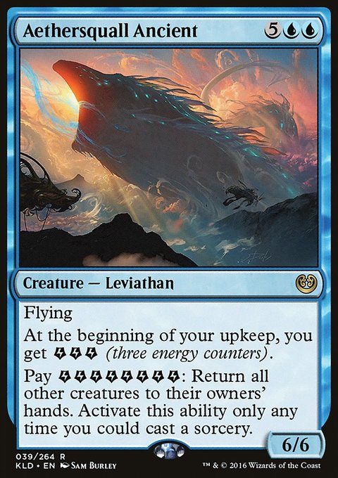 Aethersquall Ancient, Kaladesh #39, Magic: The Gathering card
