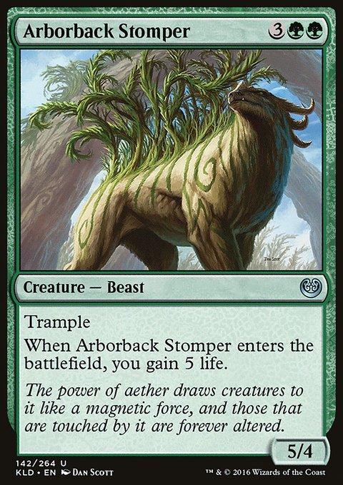 Arborback Stomper, Kaladesh #142, Magic: The Gathering card