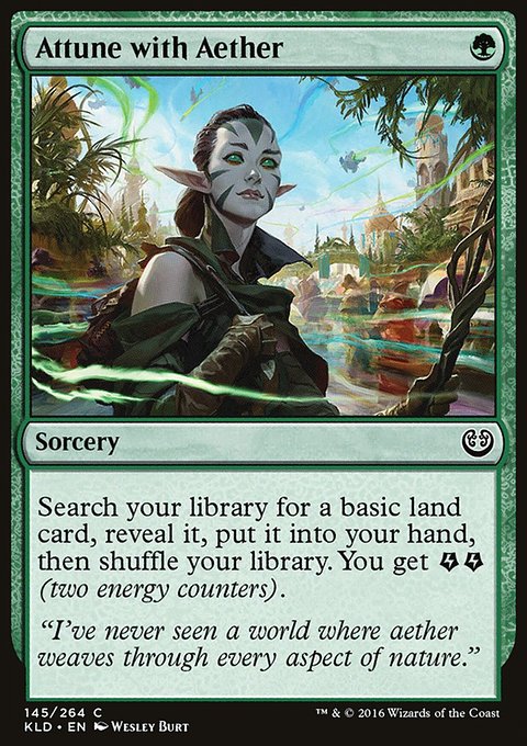 Attune with Aether, Kaladesh #145, Magic: The Gathering card