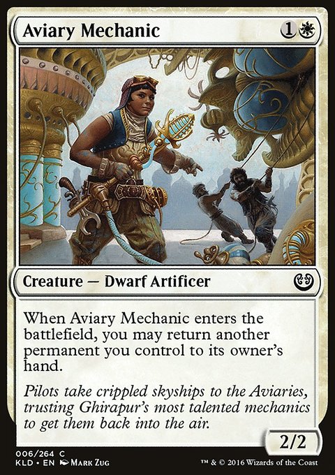 Aviary Mechanic, Kaladesh #6, Magic: The Gathering card