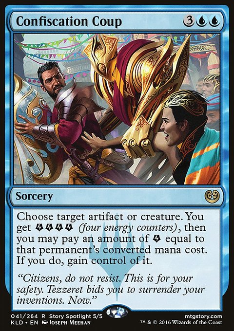 Confiscation Coup, Kaladesh #41, Magic: The Gathering card