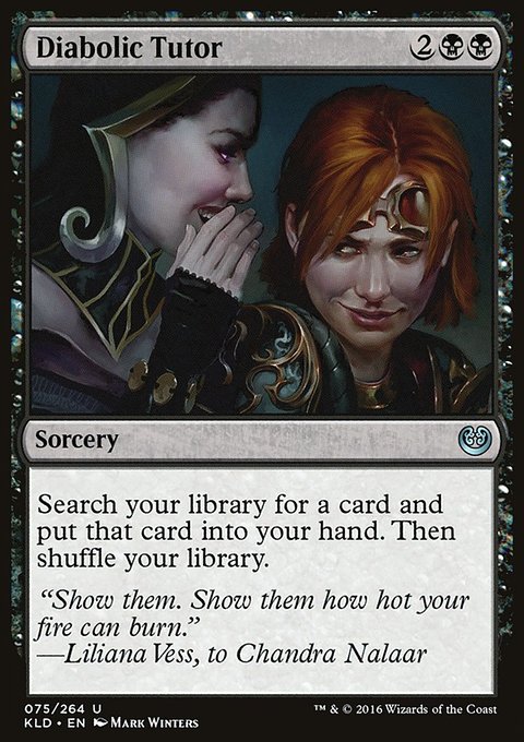 Diabolic Tutor, Kaladesh #75, Magic: The Gathering card