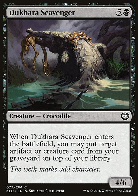 Dukhara Scavenger, Kaladesh #77, Magic: The Gathering card