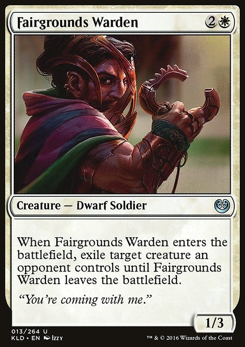 Fairgrounds Warden, Kaladesh #13, Magic: The Gathering card