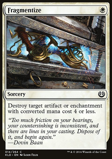 Fragmentize, Kaladesh #14, Magic: The Gathering card
