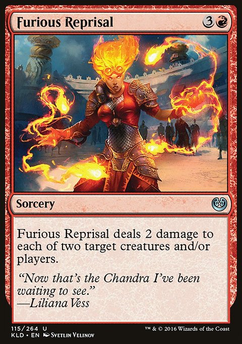 Furious Reprisal, Kaladesh #115, Magic: The Gathering card