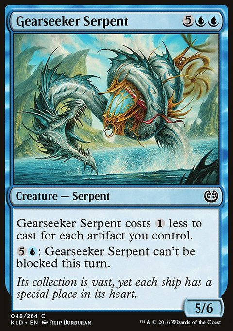 Gearseeker Serpent, Kaladesh #48, Magic: The Gathering card
