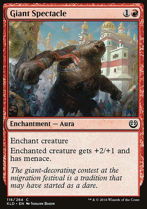 Giant Spectacle, Kaladesh #116, Magic: The Gathering card