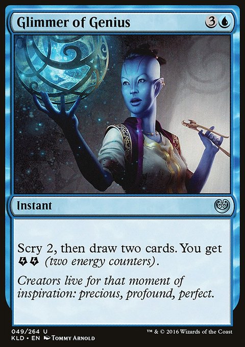 Glimmer of Genius, Kaladesh #49, Magic: The Gathering card