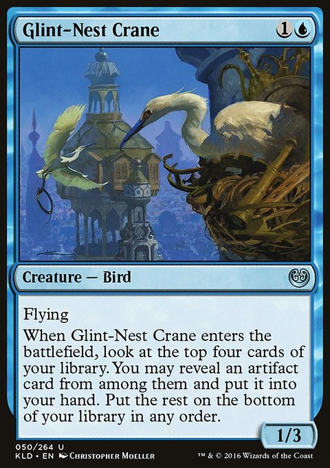Glint-Nest Crane, Kaladesh #50, Magic: The Gathering card