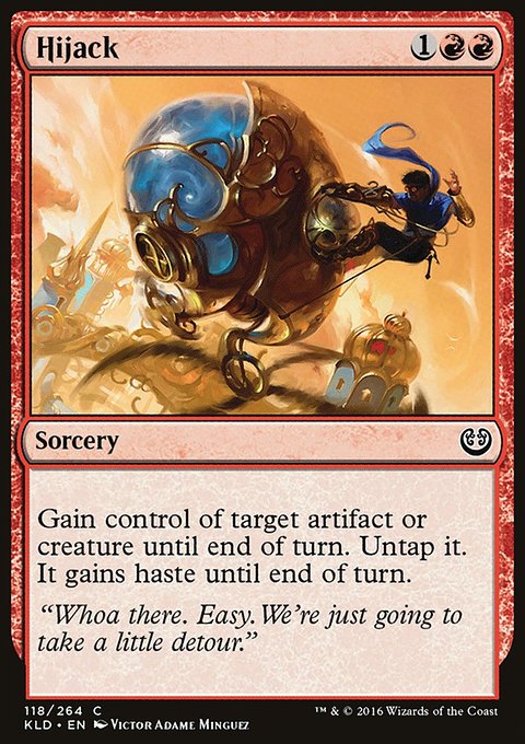 Hijack, Kaladesh #118, Magic: The Gathering card