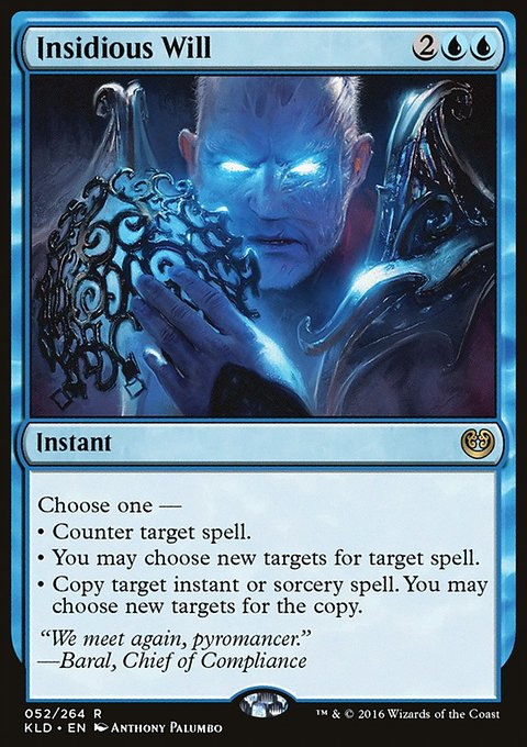 Insidious Will, Kaladesh #52, Magic: The Gathering card