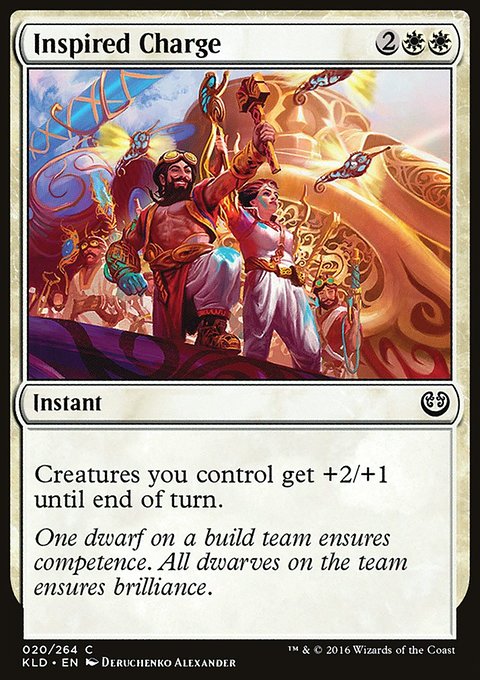 Inspired Charge, Kaladesh #20, Magic: The Gathering card