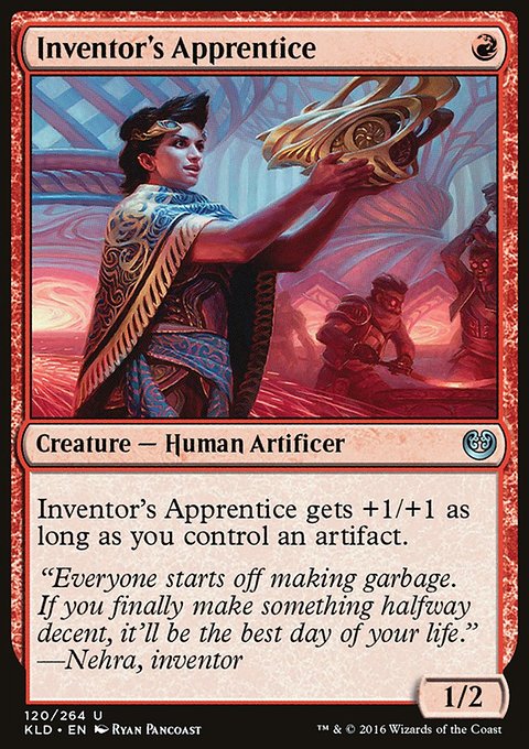 Inventor's Apprentice, Kaladesh #120, Magic: The Gathering card