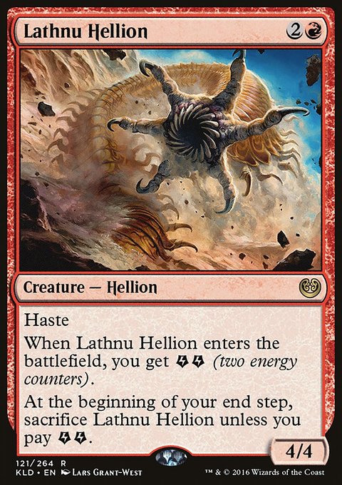 Lathnu Hellion, Kaladesh #121, Magic: The Gathering card