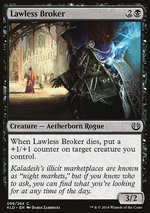 Lawless Broker, Kaladesh #86, Magic: The Gathering card