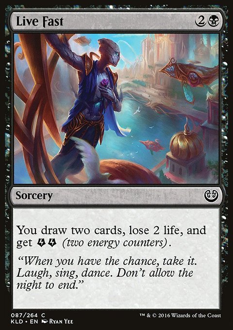 Live Fast, Kaladesh #87, Magic: The Gathering card