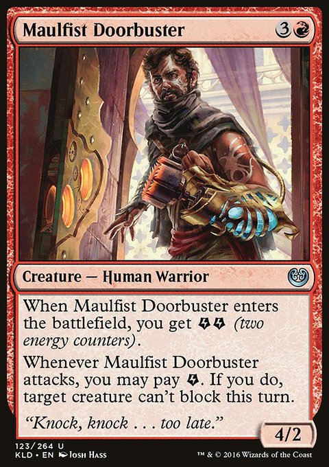 Maulfist Doorbuster, Kaladesh #123, Magic: The Gathering card