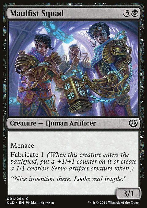 Maulfist Squad, Kaladesh #91, Magic: The Gathering card