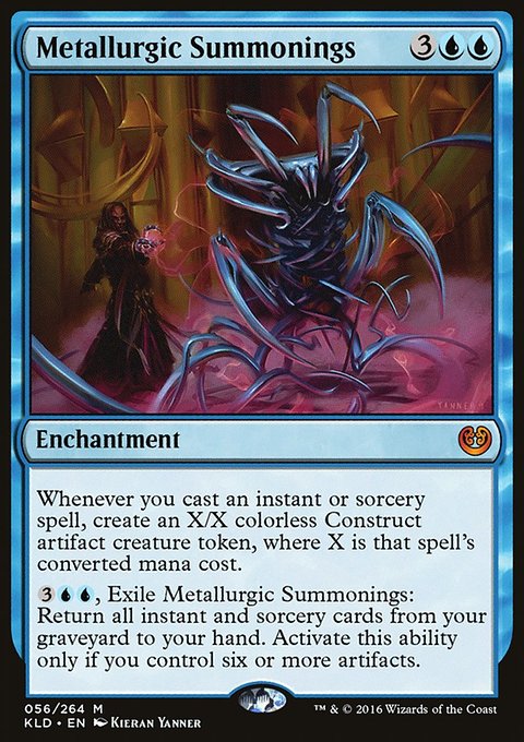 Metallurgic Summonings, Kaladesh #56, Magic: The Gathering card