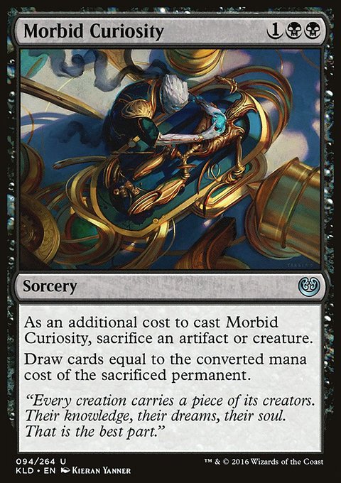Morbid Curiosity, Kaladesh #94, Magic: The Gathering card