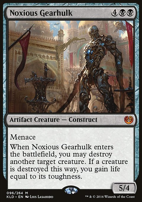 Noxious Gearhulk, Kaladesh #96, Magic: The Gathering card
