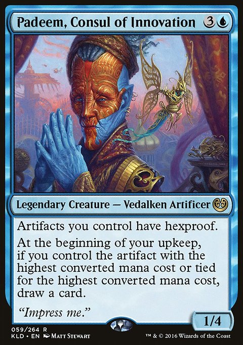 Padeem, Consul of Innovation, Kaladesh #59, Magic: The Gathering card