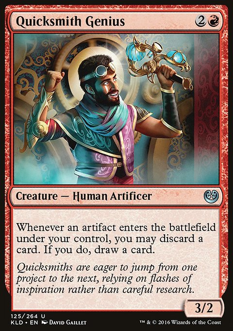Quicksmith Genius, Kaladesh #125, Magic: The Gathering card