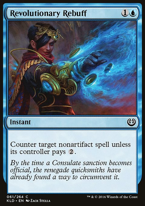 Revolutionary Rebuff, Kaladesh #61, Magic: The Gathering card
