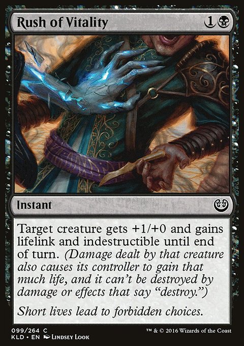 Rush of Vitality, Kaladesh #99, Magic: The Gathering card