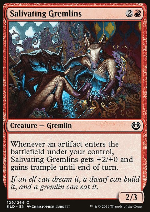 Salivating Gremlins, Kaladesh #129, Magic: The Gathering card