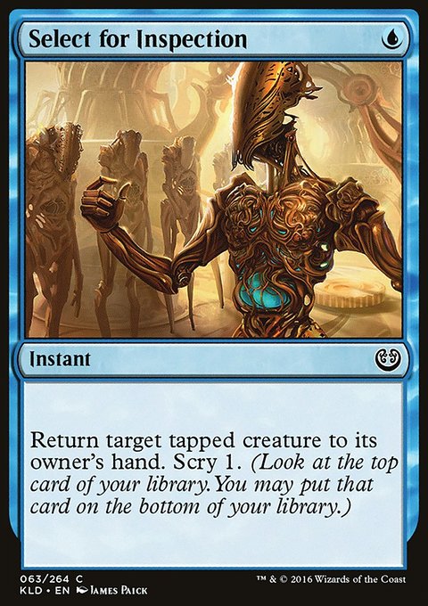 Select for Inspection, Kaladesh #63, Magic: The Gathering card