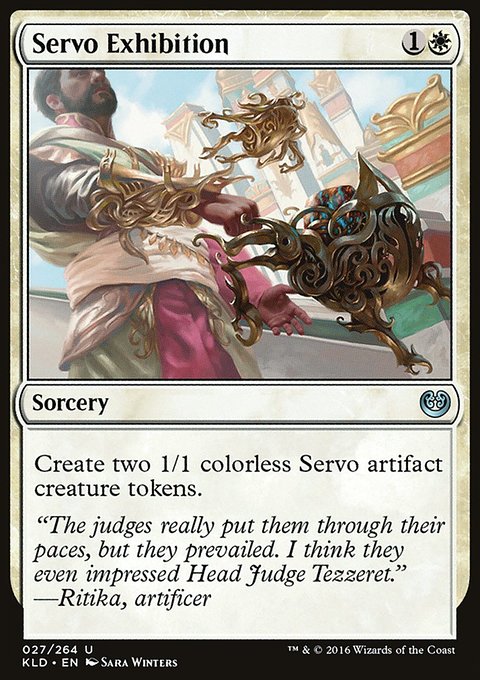 Servo Exhibition, Kaladesh #27, Magic: The Gathering card