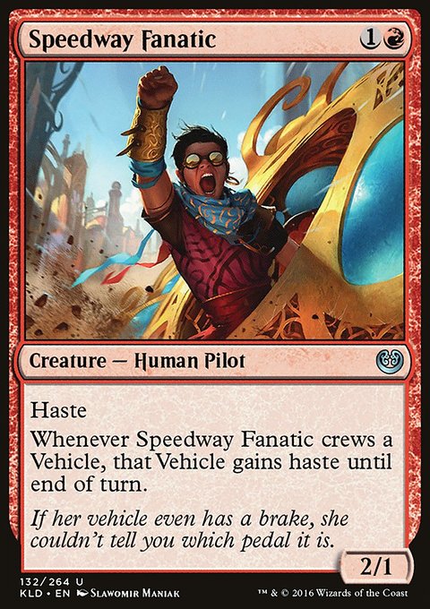 Speedway Fanatic, Kaladesh #132, Magic: The Gathering card