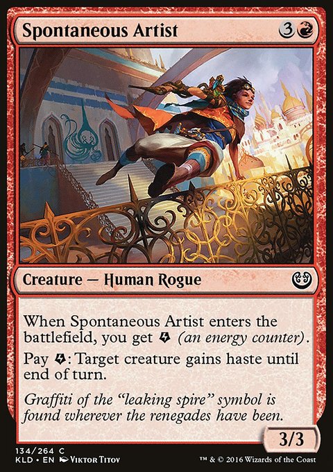 Spontaneous Artist, Kaladesh #134, Magic: The Gathering card