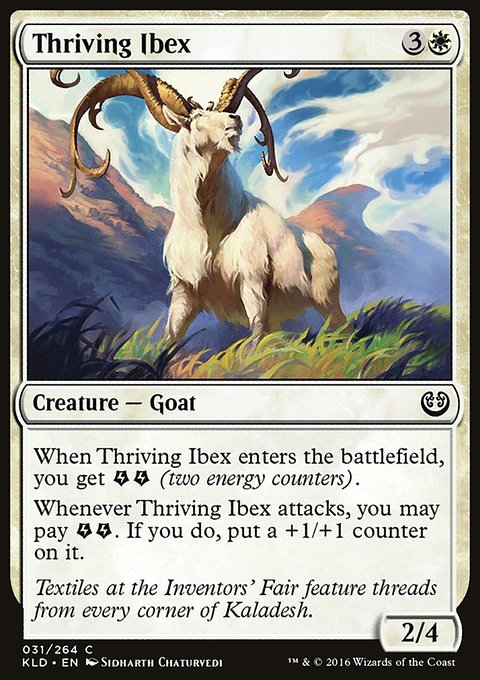 Thriving Ibex, Kaladesh #31, Magic: The Gathering card