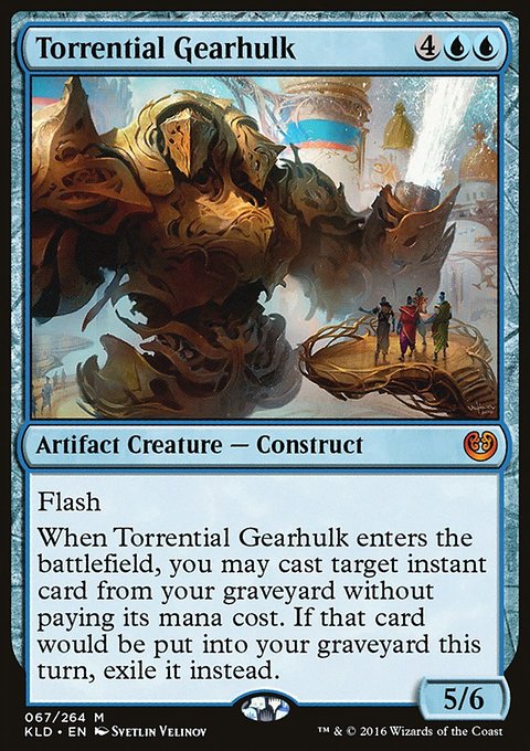 Torrential Gearhulk, Kaladesh #67, Magic: The Gathering card