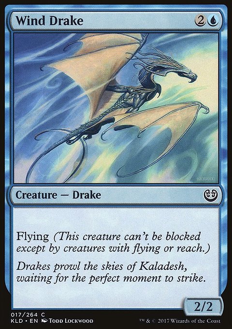 Wind Drake, Kaladesh #70†, Magic: The Gathering card