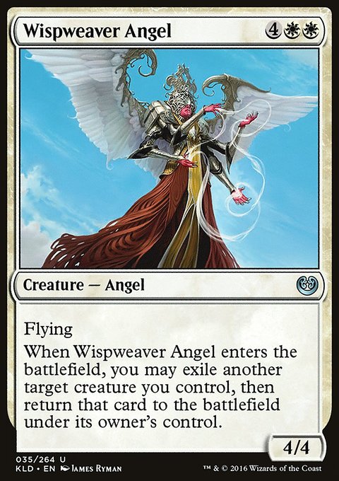 Wispweaver Angel, Kaladesh #35, Magic: The Gathering card