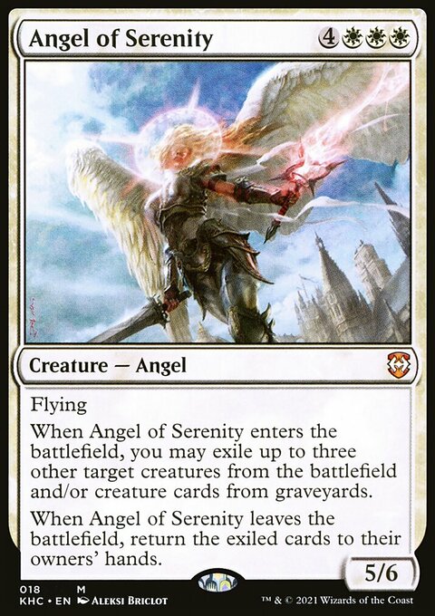 Angel of Serenity, Kaldheim Commander #18, Magic: The Gathering card