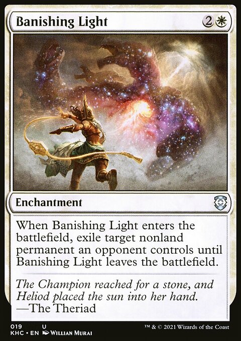 Banishing Light, Kaldheim Commander #19, Magic: The Gathering card