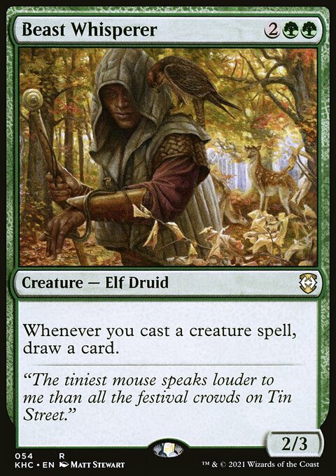 Beast Whisperer, Kaldheim Commander #54, Magic: The Gathering card