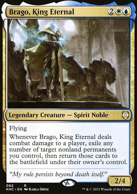 Brago, King Eternal, Kaldheim Commander #82, Magic: The Gathering card