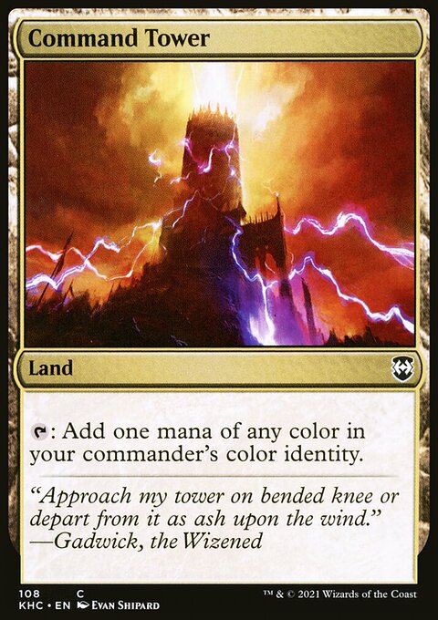 Command Tower, Kaldheim Commander #108, Magic: The Gathering card